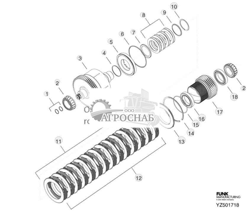 TRANSMISSION FIFTH STAGE ASSEMBLY CLUTCH L 